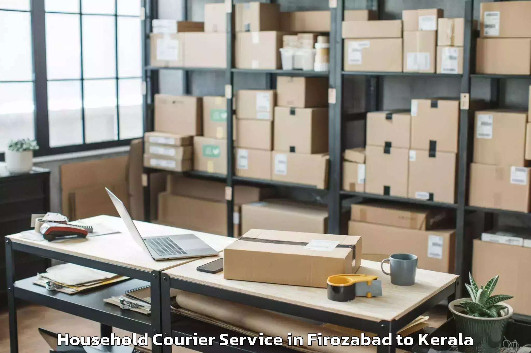 Reliable Firozabad to Adur Kla Household Courier